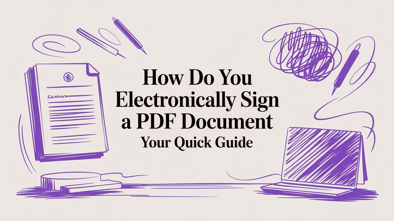 How Do You Electronically Sign a PDF Document Your Quick Guide
