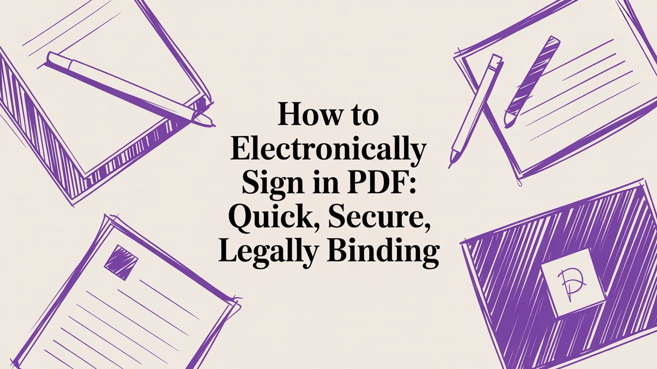 How to Electronically Sign in PDF: Quick, Secure, Legally Binding
