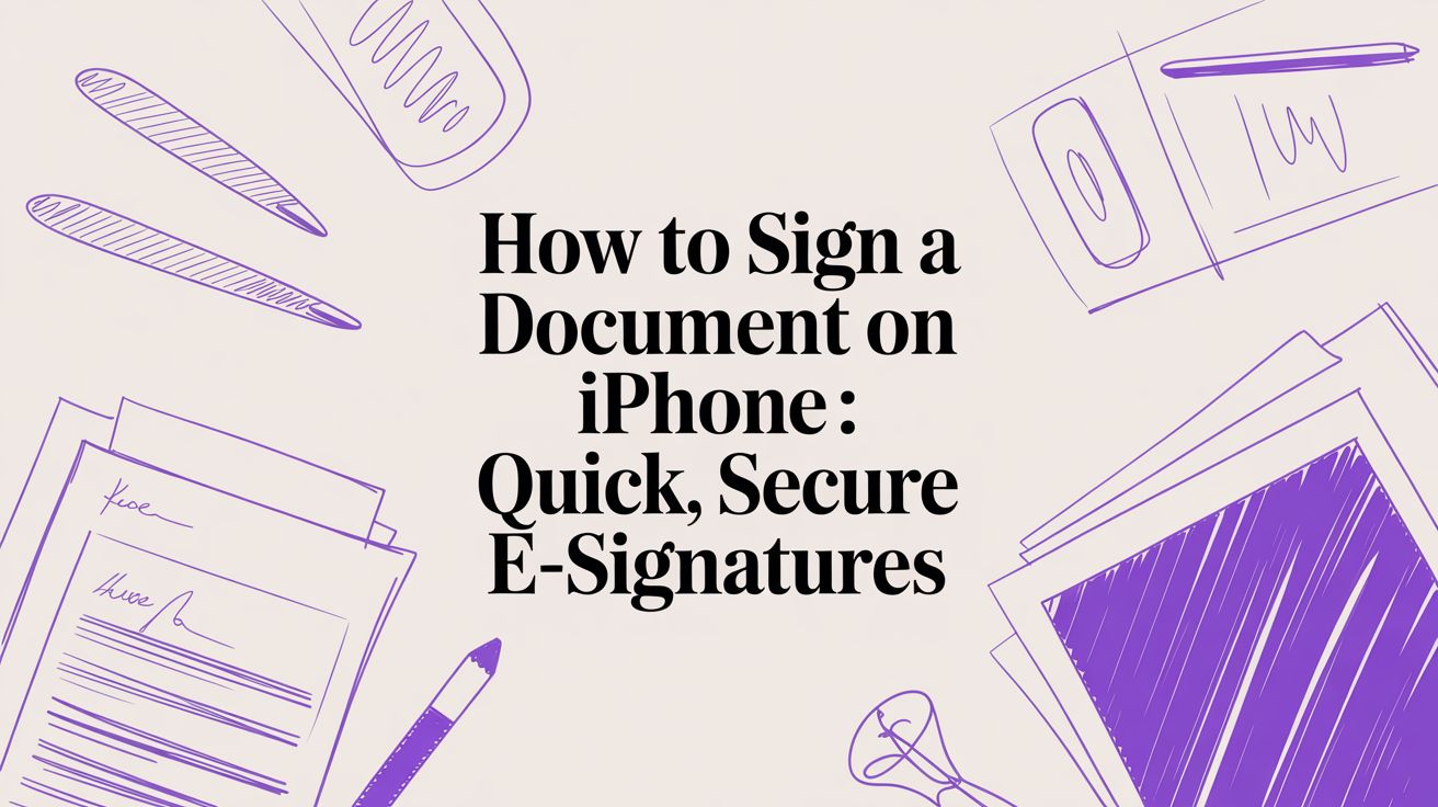 How to sign a document on iphone: Quick, Secure E-Signatures