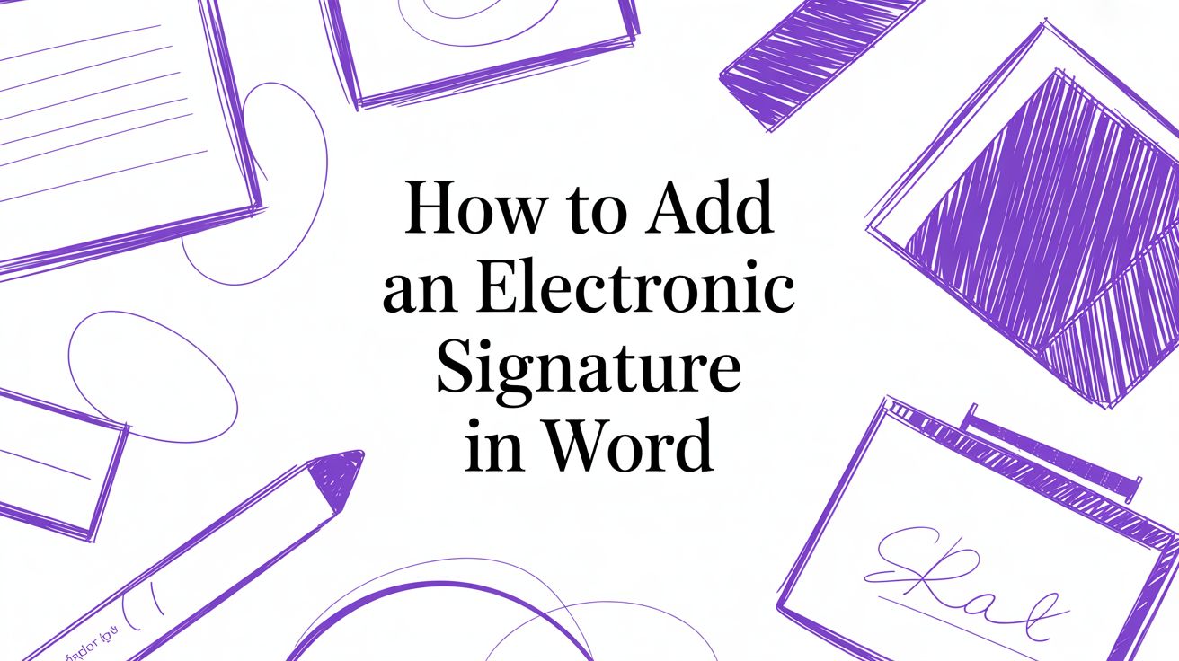 How to Add an Electronic Signature in Word