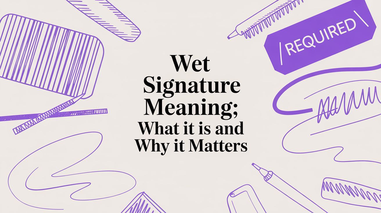 Wet Signature Meaning: What It Is and Why It Matters