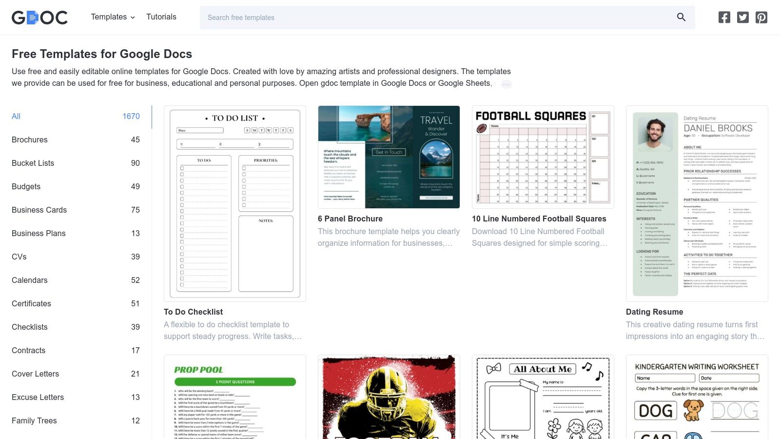 gdoc.io invoice templates
