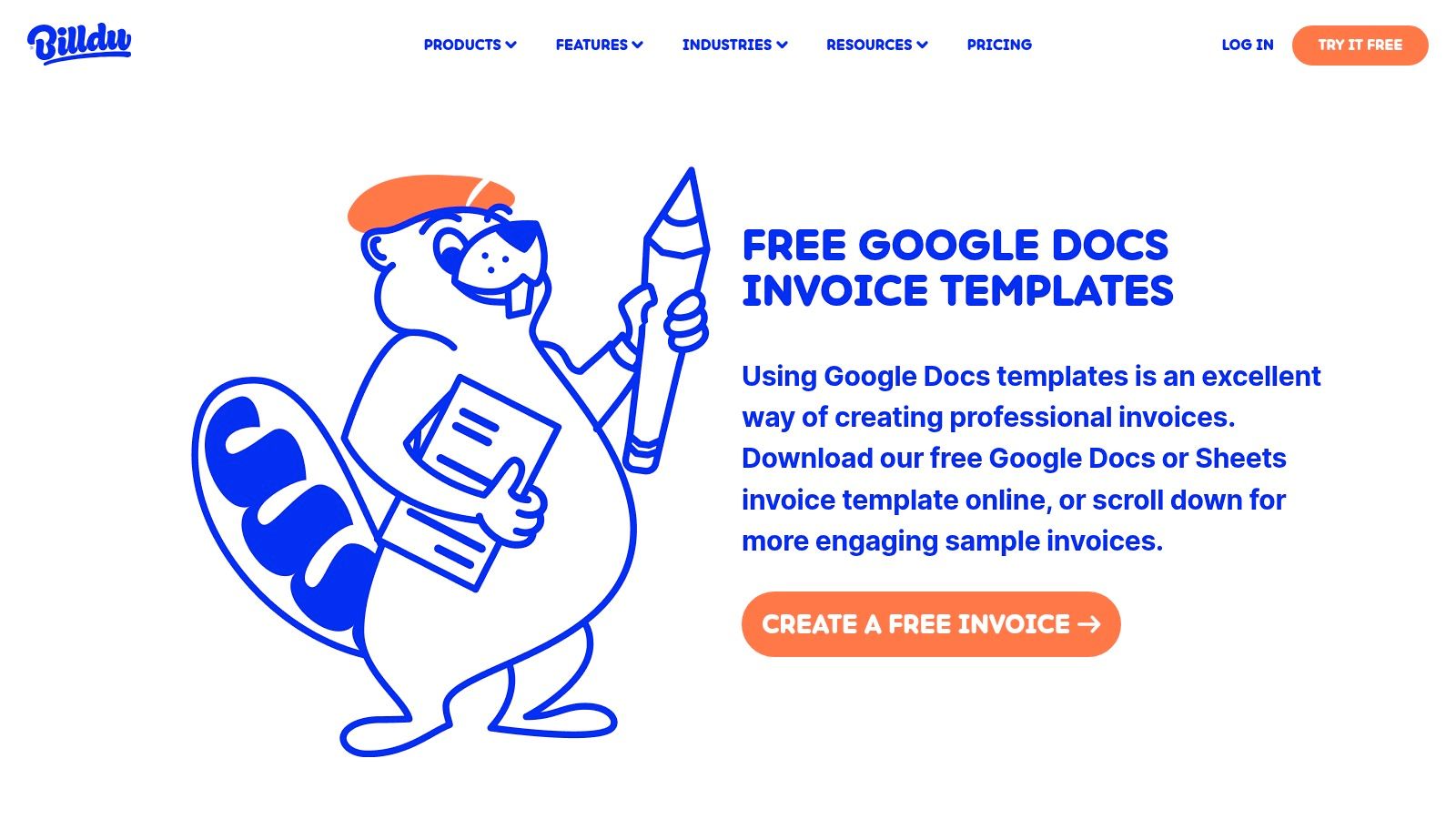Billdu – Google Docs Invoice Templates