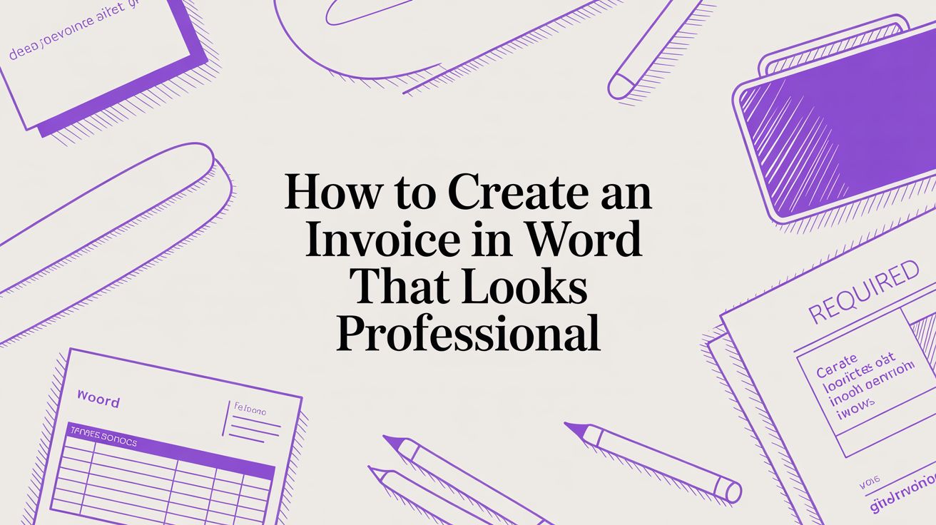 How to Create an Invoice in Word That Looks Professional