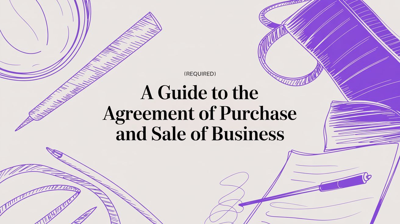 A Guide to the Agreement of Purchase and Sale of Business