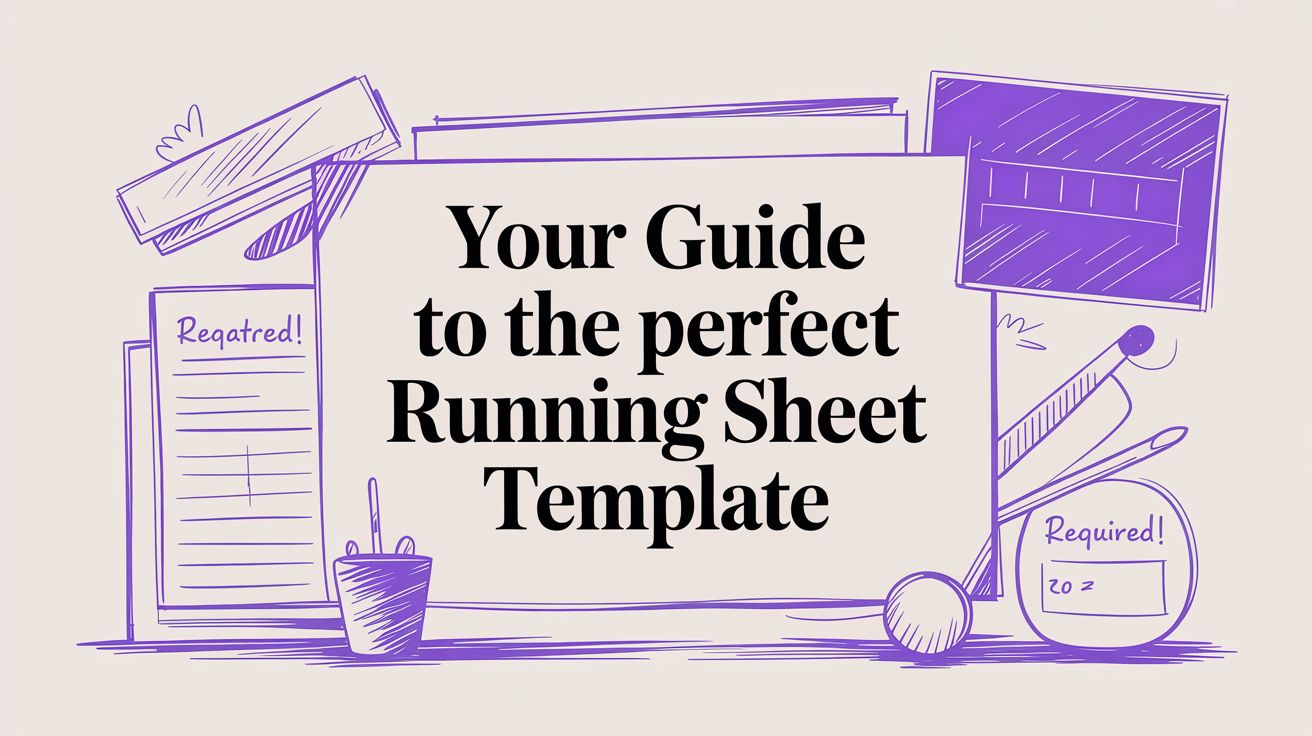 Your Guide to the Perfect Running Sheet Template