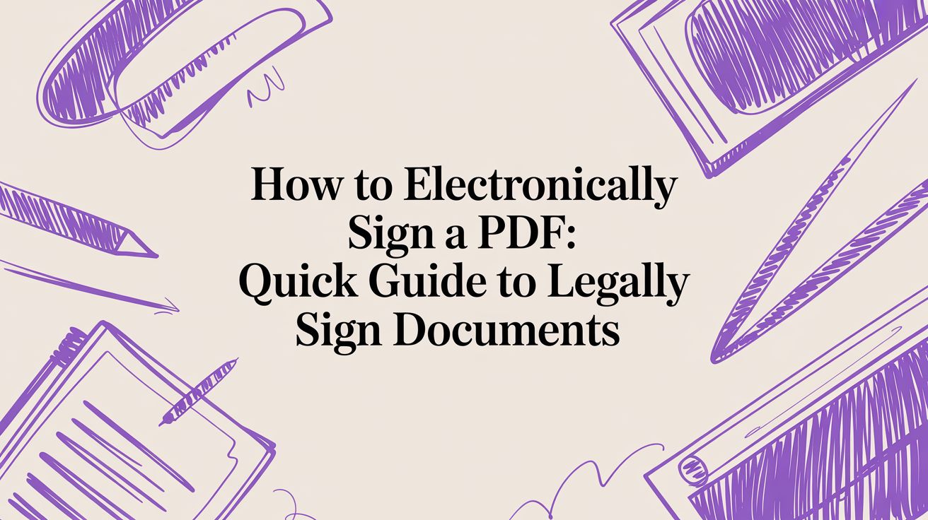 How to Electronically Sign a PDF: Quick Guide to Legally Sign Documents